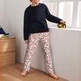 thumbnail image 5 of Xecao Rose Flowers Print Teenagers' Pajama Pants Long Sleep Pants Soft Elastic Waist Pajama Bottoms Elastic waist with 2 Pockets 5-16 Years-XS(5-6), 5 of 6