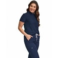 thumbnail image 5 of Green Town Scrubs for Women Scrub Set - Slim Fit Jogger Pant and Mandarin Collar Tuck-In Top, Easy Care Uniform, 5 of 6