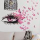 thumbnail image 3 of Naiovety 2 uds pegatina de pared pestañas mariposas póster moderno personalidad DIY papel pintado pegatinas fondo para TV pasillo Decoración del hogar ZSZ1192-A ZSZ1192-A Naiovety HA078941-01, 3 of 6