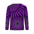 thumbnail image 3 of DDAPJ pyju Men's Novelty Henley Shirt 3D Optical Illusion Print Long Sleeve 4 Button T-Shirt Big and Tall Trendy Dizzy Graphic Tees Slim Casual Hipster Tee Tops Flash Deals Purple M, 3 of 5