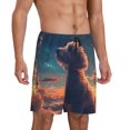thumbnail image 2 of Sikiie Starry Sky Cloud Puppy Mens Pajama Shorts, Lightweight Lounge Pant with Pockets Soft Sleep Pj Shorts for MenX-Large, 2 of 6