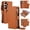 Brown, variant on Sanwo Crossbody Wallet Case for Samsung Galaxy S26, 2-in-1 Detachable Magnetic Phone Cover with RFID Blocking Card Slots and Zipper Purse, Removable Shoulder Strap Wristlet Folio Kickstand, Brown