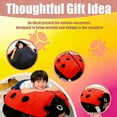 thumbnail image 5 of Wearable Ladybug Pillow, 2026 New 23.6/39.4/59in Oversized Stuffed Plush Blanket Pillow, Cute Removable Warm Body Pillow for Kids and Adults, 5 of 6