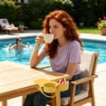 thumbnail image 4 of Clip-On Drink Holder, Universal Beach Chair Cup Holder with Secure Clamp, Portable Desk Bottle Stand for Table, Pool, and Outdoor Use, 4 of 5