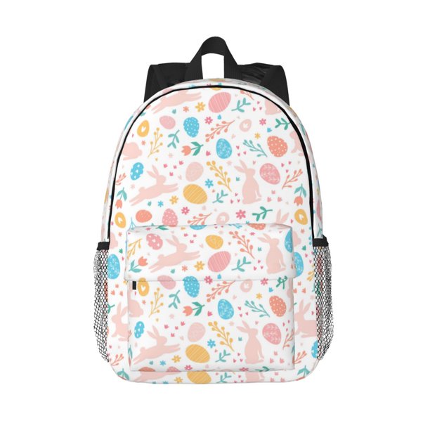 Easygdp Happy Easter Mochila Ligera de 15 Pulgadas para Estudiantes, Mochila Cómoda para la Escuela y Viajes, Correas Ajustables