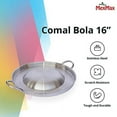thumbnail image 3 of CHAMPS 16 in Round Easy Cleaning Stainless Steel Grill Pan, 3 of 7