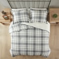 thumbnail image 4 of Woolrich Grey Plaid 3 Piece Comforter Set, Full / Queen, 4 of 8