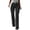 Black, variant on MLCDZ Womens Dress Pants Casual Flowy Lightweight Wide Leg Palazzo Pants Elastic High Waisted Slacks Office Business Work Trousers