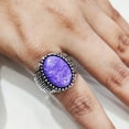 thumbnail image 6 of Charoite Mans Ring, Natural Purple Charoite Ring, Oxidized Silver Jewelry, 925 Silver Ring, Birthday Gift, Heavy Mens Ring, Arabic Design, Ottoman Style Ring, Christmas, Turkey Mens Signet Ring, 6 of 7