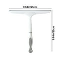 thumbnail image 3 of Versatile White Plastic Squeegee for Home & Car - Soft Silicone Edge Glass/Mirror/Countertop Cleaner with Ergonomic Handle, Multi-Surface Water & Stain Removal Tool (1 Pack), 3 of 8