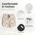 thumbnail image 6 of Lsque Sausage Tomato Toast Printed Women's Running Shorts with Liner Pockets,Elastic Quick Dry Workout Athletic Gym Yoga Shorts,Womens High Waist Shorts-X-Large, 6 of 9