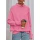 thumbnail image 5 of Suéter PRETTYGARDEN 2025 Rosa Cuello Alto y Mangas Murciélago Talla XXL, 5 of 8