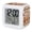 Cinnamon,DeepAmber,Coffee,Cream, variant on Coffee Fall Digital Alarm Clock for Bedrooms,Smart LED Alarm Clock with 7 Color Changing Night Light,Thanksgiving Maple Leaves Country Brown Plaid Silent Wake Up Clocks for Sleep Study 3.2"x3.2"