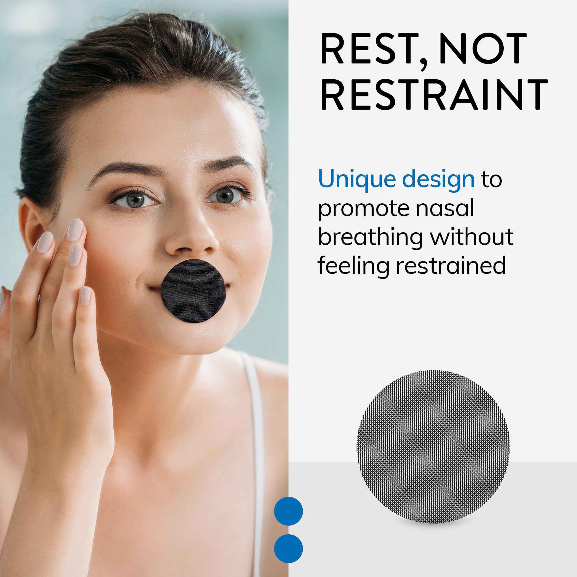 Mute Mouth Tape for Sleeping | 30 Pack | Snore Less & Sleep Better | Nasal Strip Alternative | Comfortable Mouth Tape for Improved Nasal Airflow