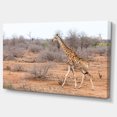 thumbnail image 2 of Giraffe Walking through African Forest - Animal Canvas Art Print, 2 of 4