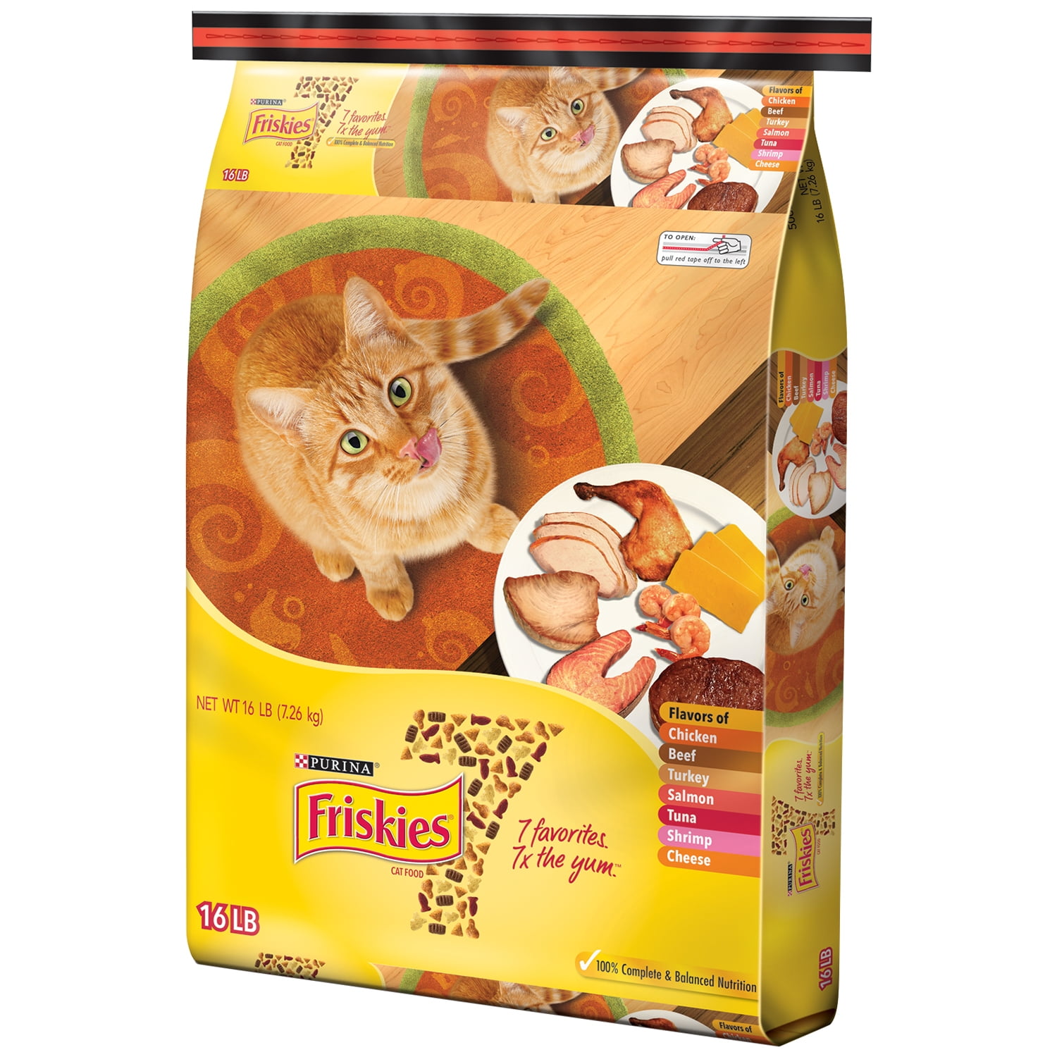 Friskies 7 Dry Cat Food , 16 lb (Discontinued) - Walmart.com