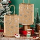 thumbnail image 4 of Uuiauoio Christmas Snowflake Tote Bag with Flat Bottom, Kraft Paper Gift Packaging for Holiday Parties, Festive Tree Design Carry Bag for Seasonal Present Wrapping and Events, 4 of 6