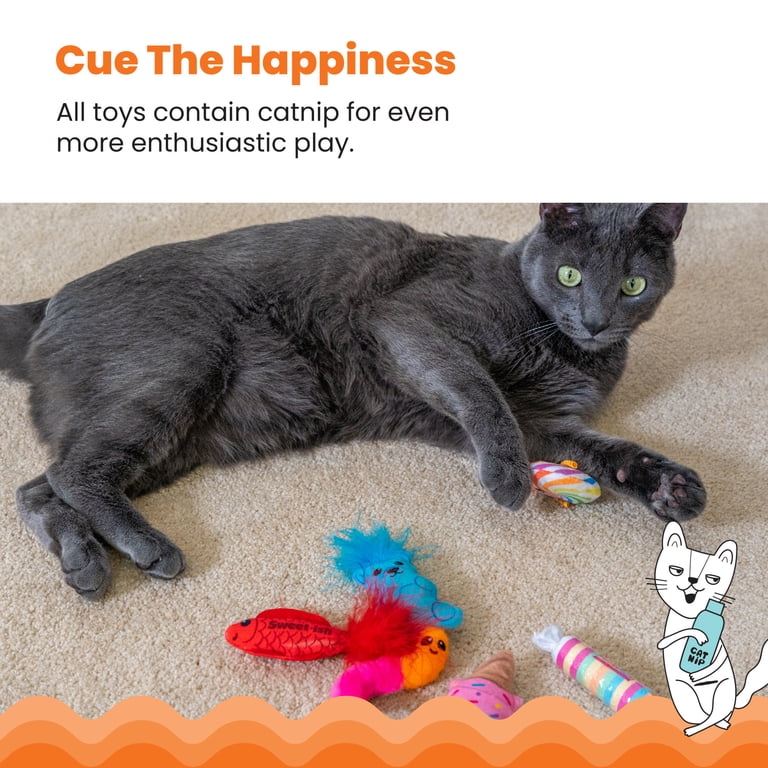 Catstages Kitty Sweet Treats Catnip Plush Toy, 6-Pack photo 4