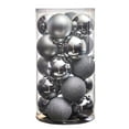 thumbnail image 3 of Nearly Natural Silver Plastic Holiday Christmas 3" Shatterproof Ornament Set, 20 Count, 3 of 4