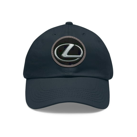 LEXUS Dad Hat with Leather Patch (Round)