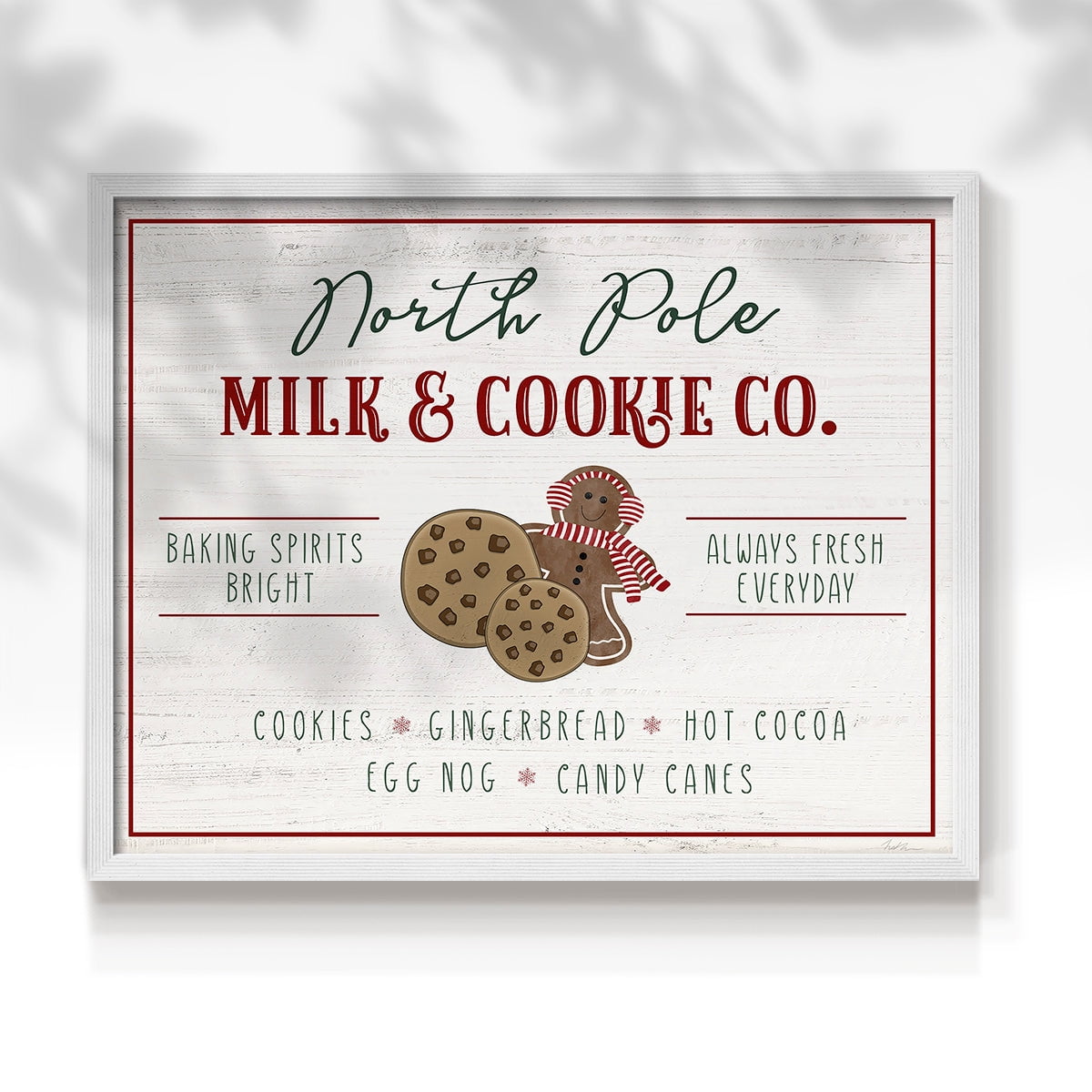 Milk and Cookie Co by Natalie Carpentieri - Restickable Framed Giclée Print