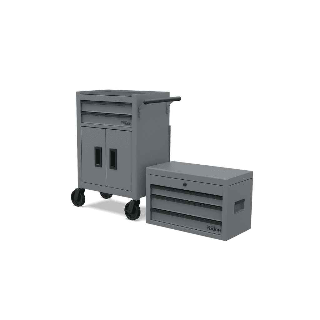 Hyper Tough 20-Inch Heavy Duty Steel Tool Chest, 300 lbs Capacity, Gray