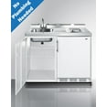 thumbnail image 6 of 48" Wide Mobile All-In-One Kitchenette, No Plumbing Needed, white, Glass Burners, 6 of 7