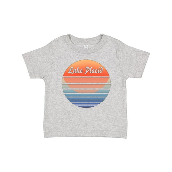 Inktastic Lake Placid Retro Sunset Boys or Girls Baby T-Shirt