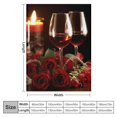thumbnail image 4 of Shiartex Roses Candles Throw Blanket Bedding Cozy Lightweight for Couch Sofa Bed Adults All Seasons Hand Feel 40x50in, 4 of 6