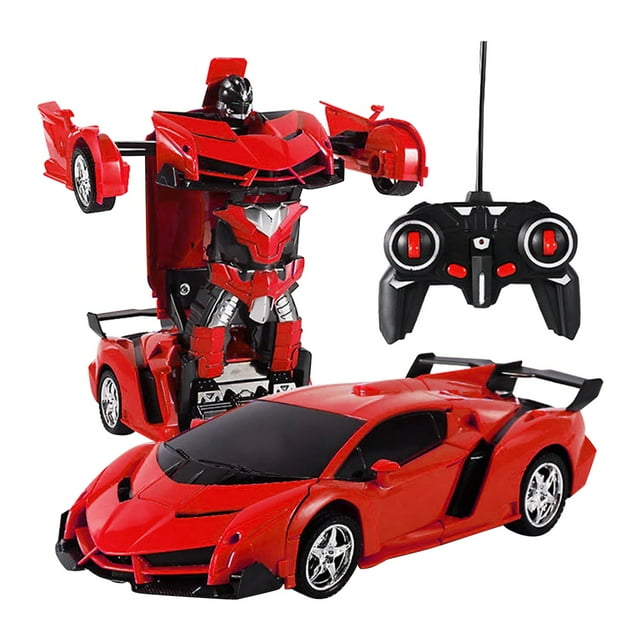 Charging Toy Remote Control Deformation One Key Deformation Remote Control Car Robot Toy Car Gift For Children