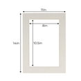 thumbnail image 3 of White Linen Acid Free 11x14 Picture Frame Mats with White Core Bevel Cut for 8.5x11 Pictures - Fits, 3 of 4