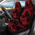 thumbnail image 2 of COEQINE Car Seat Covers Full Set for Women Men, Front Seat Protector Cover & Rear Backrest & Bottom Cover Full Set Halloween Decor, Bloody Print Cobweb, 2 of 5