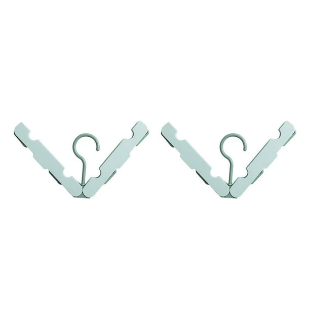 Percha de ropa plegable Matsuzay Tendedero Suministros para apartamentos Verde claro 2Conjunto