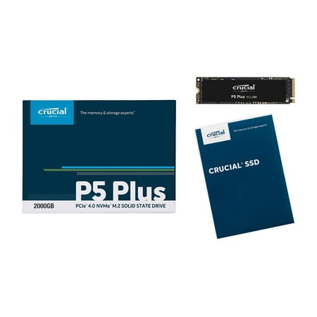Crucial - P5 Plus 2TB 3D NAND Internal PCIe Gen 4 x4 NVMe Solid State Drive M.2