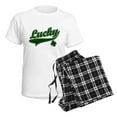 thumbnail image 4 of CafePress - Lucky St. Patricks Day Women's Light Pajamas - Women's Short Sleeve Print T-Shirt and Pants Light Cotton Pajama Set, 4 of 7