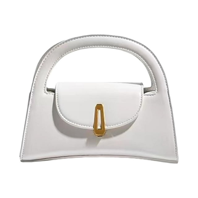 Bolso de mano para mujer, bolso de mano, bolso de viaje, bolso de mano pequeño portátil, bolso de hombro para mujer Blanco