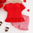 thumbnail image 7 of Zshosam Toddler Outfits for Girls Girl's 2 Piece Outfits Summer Tank Top and Waist Pocketed Short Sets Size 12 18 Months,(Red 12-18 Months), 7 of 7