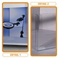 thumbnail image 6 of Monyance decorative storage box A6 Clear Plastic Wall Mount Brochure Holder for Office and Business(6.5X4.41X1.65Inches), 6 of 10