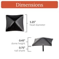 thumbnail image 2 of 25 Pack 1.25 Inch Black Finish Decorative Door Nail Clavos By Borderland Rustic Hardware, 2 of 5