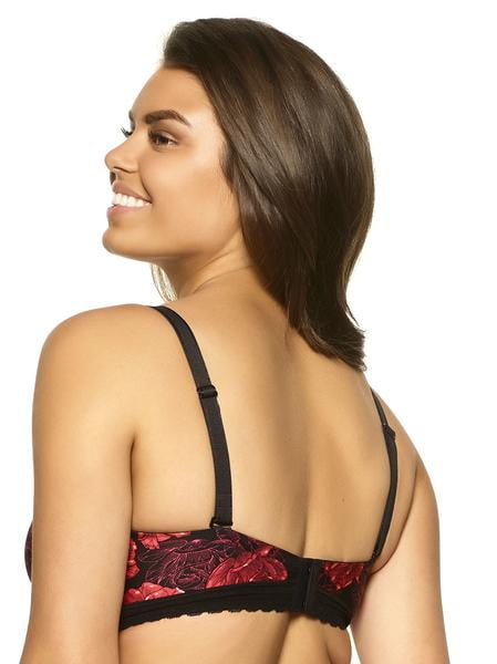 Paramour Women's Gorgeous Memory Foam Contour Bra - Black Espresso 34DD