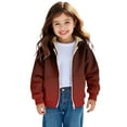 thumbnail image 4 of Coerni Oversized Fuzzy Fleece Sweatshirt for Boys Girls Fleece Lined Sherpa Pullover Full Zip Gradient Thermal Jacket Hoodies Coat, 4 of 8