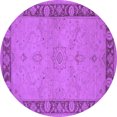 thumbnail image 1 of Ahgly Company Indoor Round Oriental Purple Traditional Area Rugs, 8' Round, 1 of 4