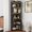 Black(16.69"D x 16.69"W x 68.9"H), variant on 5-Tier Corner Bookshelf with LED Lights, 68.9 inch Tall L-Shaped Corner Bookcase for Small Spaces, Open Corner Display Shelf Stand for Books, Plants, Decor, Living Room Bedroom Office (Black)