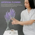 thumbnail image 6 of Entireivity 5Pcs Simulation Lavenders Vase Decorations Plastic Plants Fake Flower Bouquets, 6 of 8