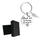 thumbnail image 2 of Stainless Steel Pendant Keychain Car Keys Engraved Keychains Pair Keychains Boyfriend Keychains, 2 of 3