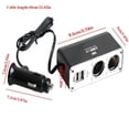 thumbnail image 3 of 2 Way Car Cigaret Lighter Power Socket Adapter Plug Dual USB Twin Port Charger, 3 of 6