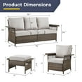 thumbnail image 4 of POCASSY 7 - Person Outdoor Seating Group with Cushions, 4 of 9