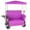 Purple, variant on 3 in 1 Collapsible Wagon with Canopy Converts to Bench, Heavy Duty Folding Wagon Cart 500 lbs, 180L Large Capacity Utility Beach Camping Wagon with Rear Folding Table, All Terrain Big Wheels, Purple