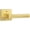 Satin Brass, variant on Sure-Loc SN102-SQ 15 Siena Privacy Door Lever Set - Nickel
