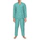 thumbnail image 3 of Balery Aquamarine Glitter1 Pijama para Hombre de Dos Piezas con Manga Larga, Conjunto de Dormir y Descanso Suave con Bolsillos-Medium, 3 of 7
